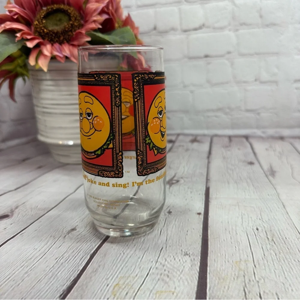 Vintage 1979 burger king tumbler  Smiley Face whopper retro collector' series